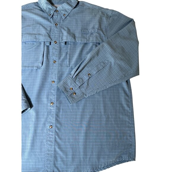 L.L. Bean Mens Shirt Size XL Tropicwear Sunblocking Mesh Pockets Outdoor Fishing - Picture 3 of 11